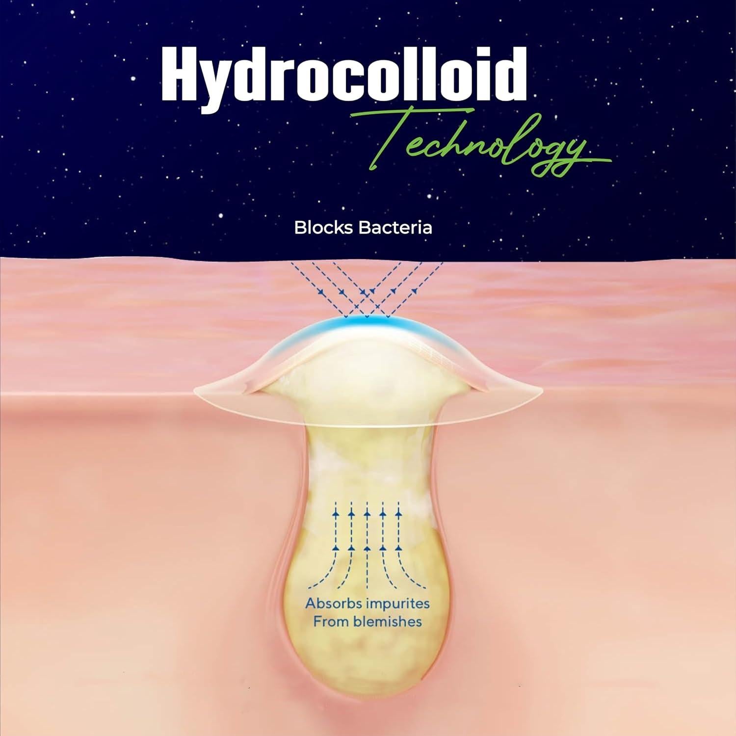 Parche para Granos Estrella Star - Hidrocoloide 40 Unidades