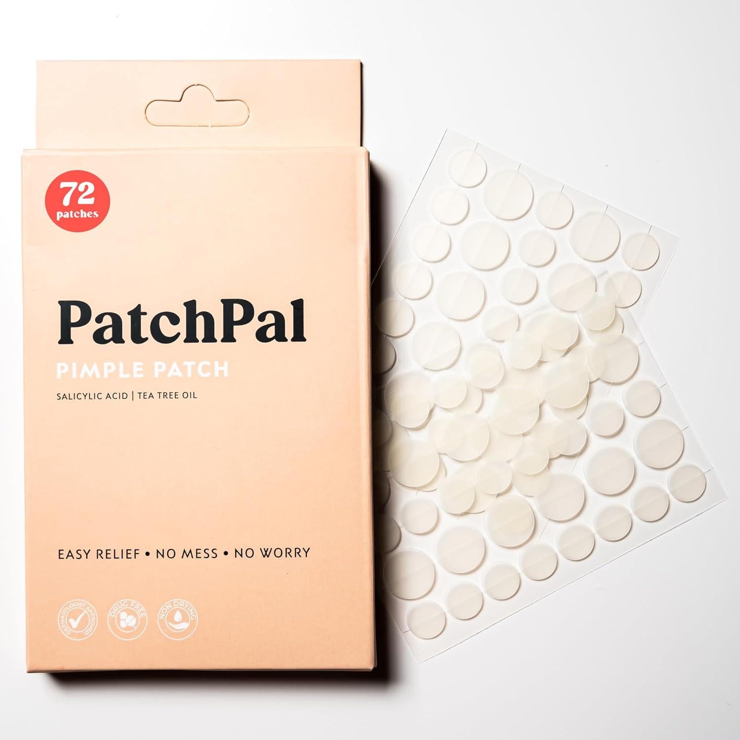 Parche para Granos PatchPal - 72 Unidades Hidrocoloide 8mm y 12mm