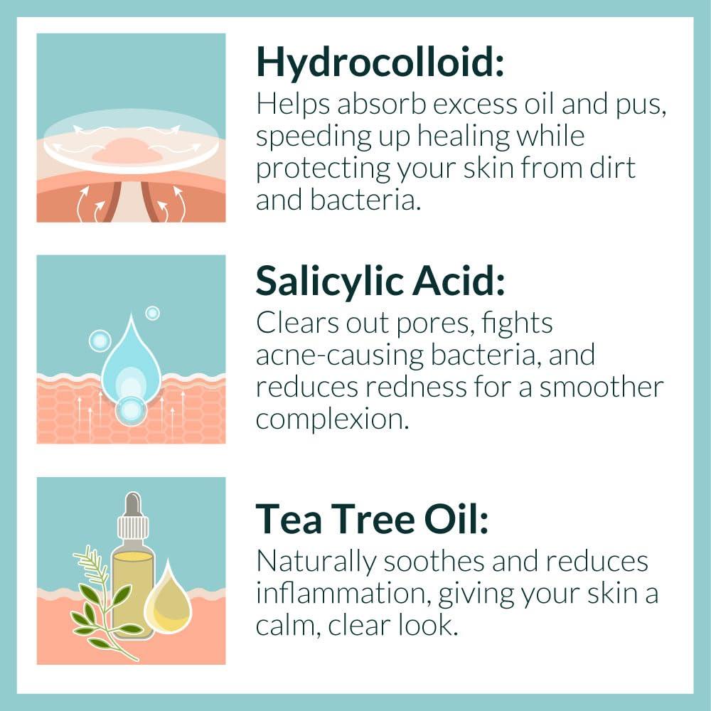 Parche para Granos PatchPal - 72 Unidades Hidrocoloide 8mm y 12mm