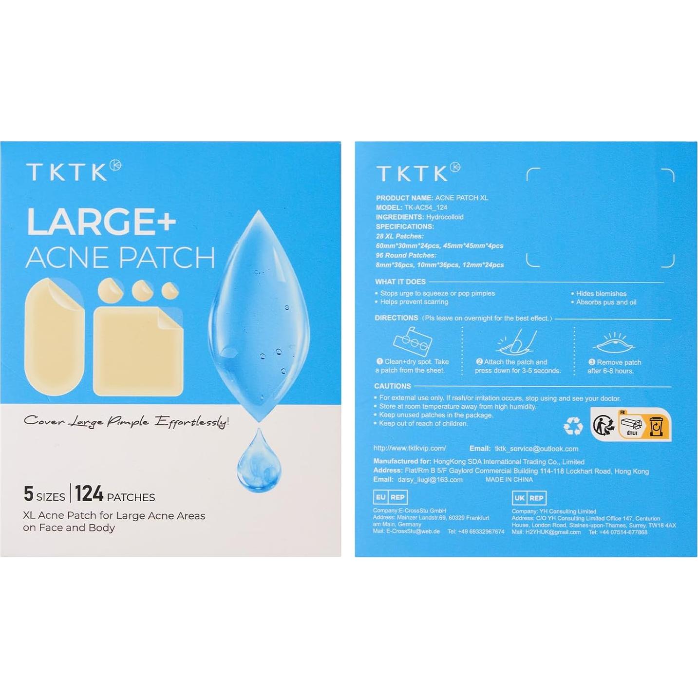 Parche para Granos XL TKTK - 124 Unidades Hidrocoloide