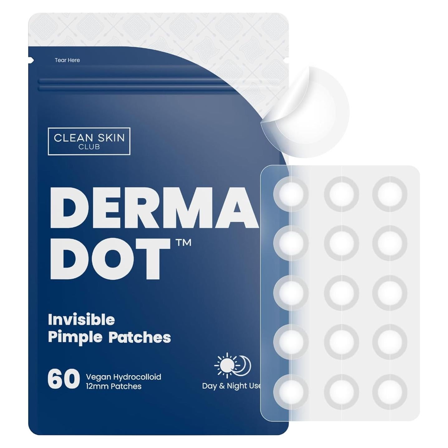 Parches Veganos Invisibles CLEAN SKIN CLUB para Espinillas - 60 Unidades
