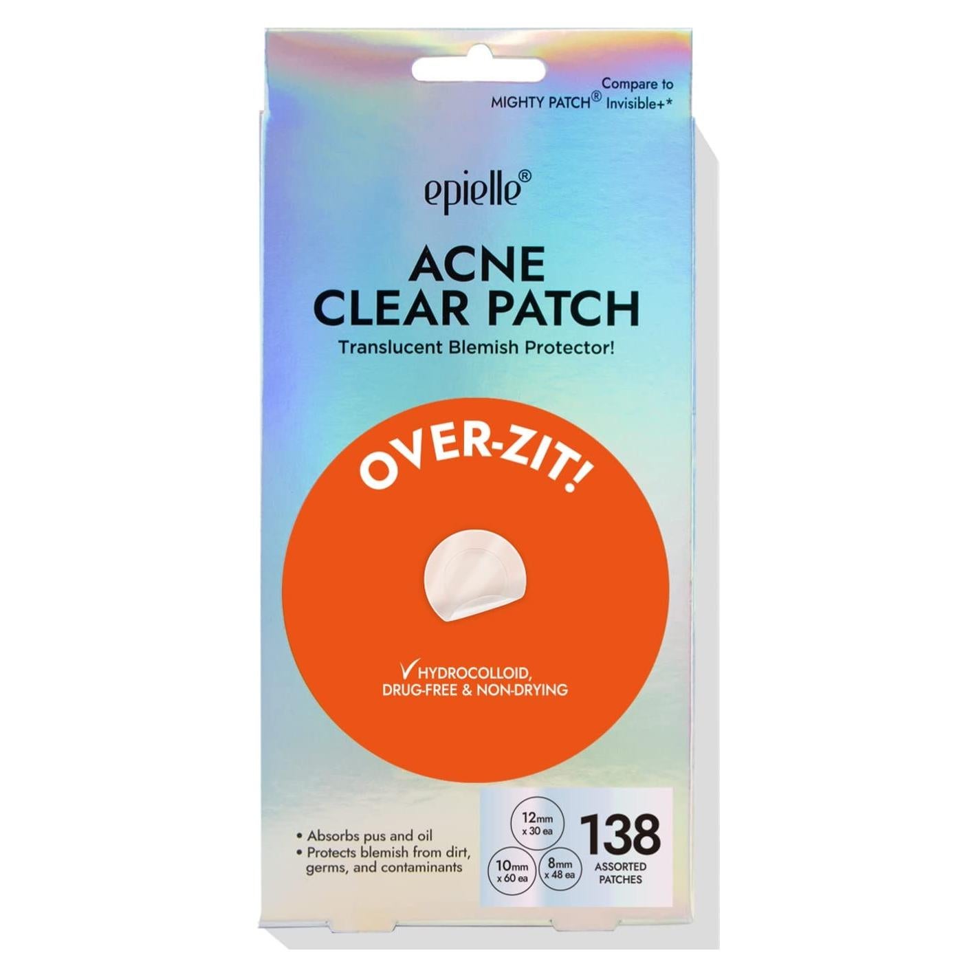 Parche Hidrocoloide Clear Epielle para Acné 138 Unidades