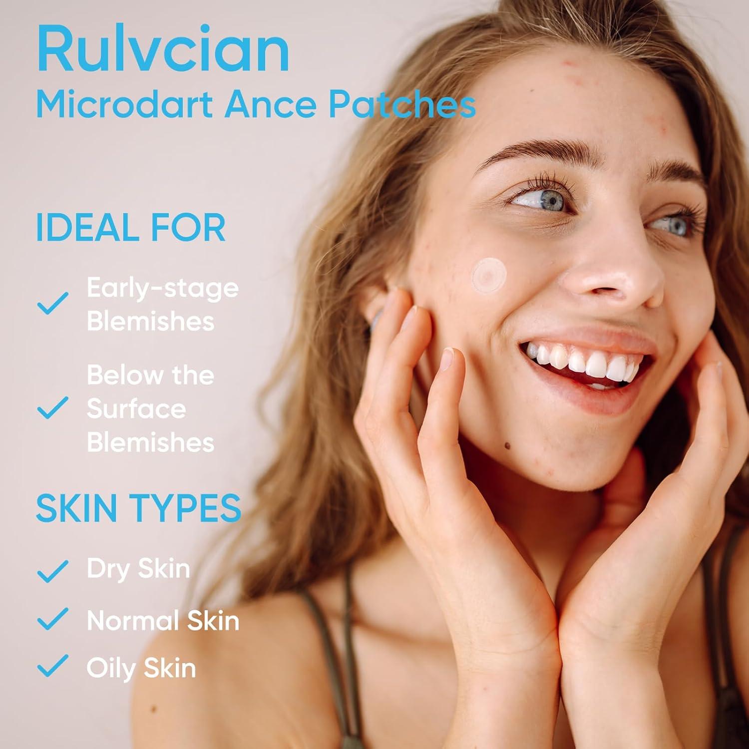 Parche para Acné Rulvcian - 18 Microdart + 16 Grandes