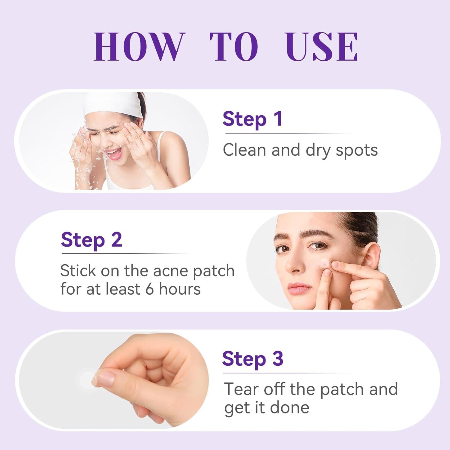 Parche Hidrocoloide para Granos Nocturno OmaDoto - 72 Piezas 10mm y 12mm