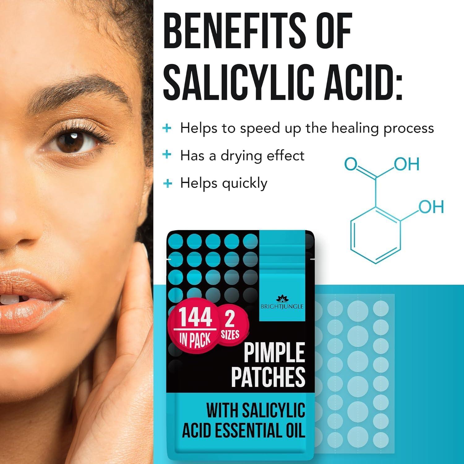 Parche para Granos BRIGHTJUNGLE Hidrocoloide 144 Piezas