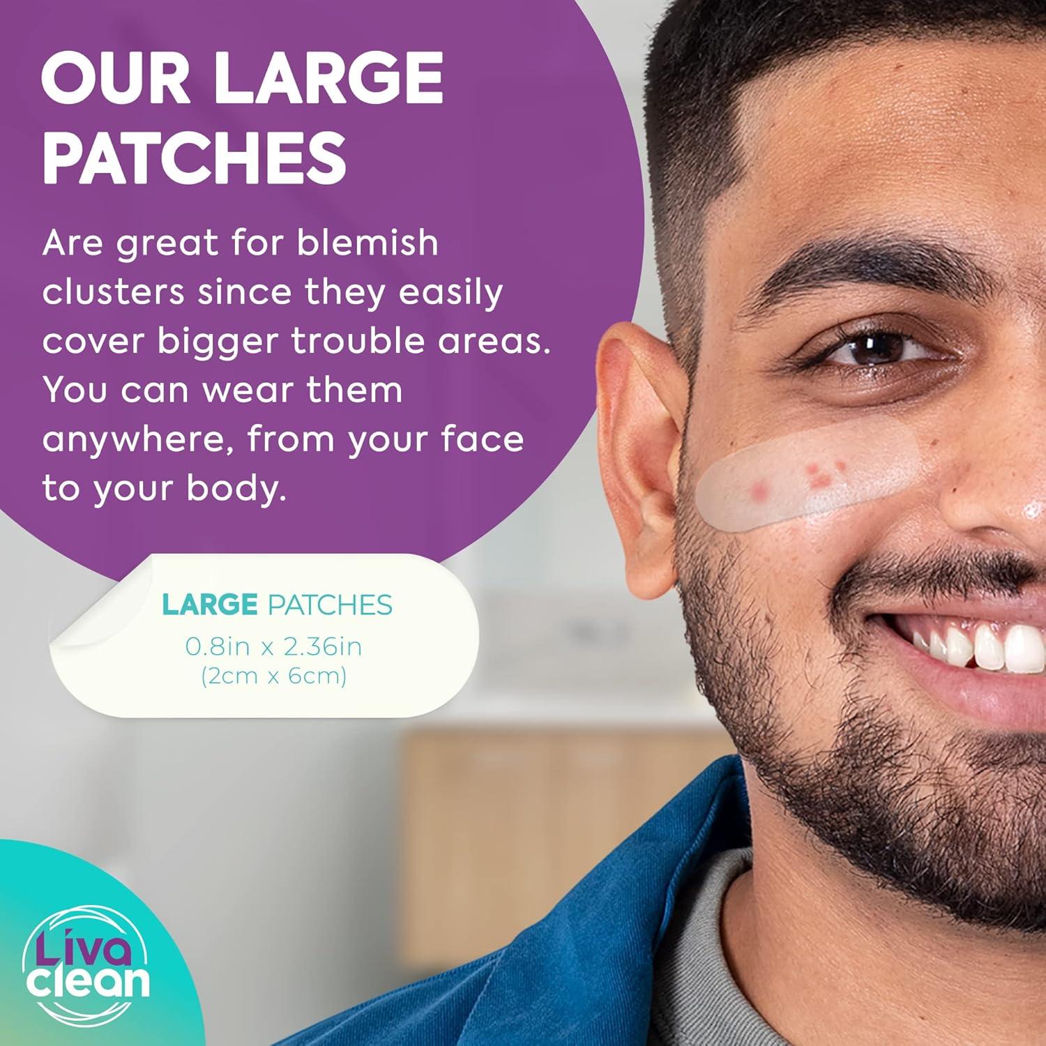 Parches Hidrocoloides Grandes LivaClean para Granos - 20 Unidades