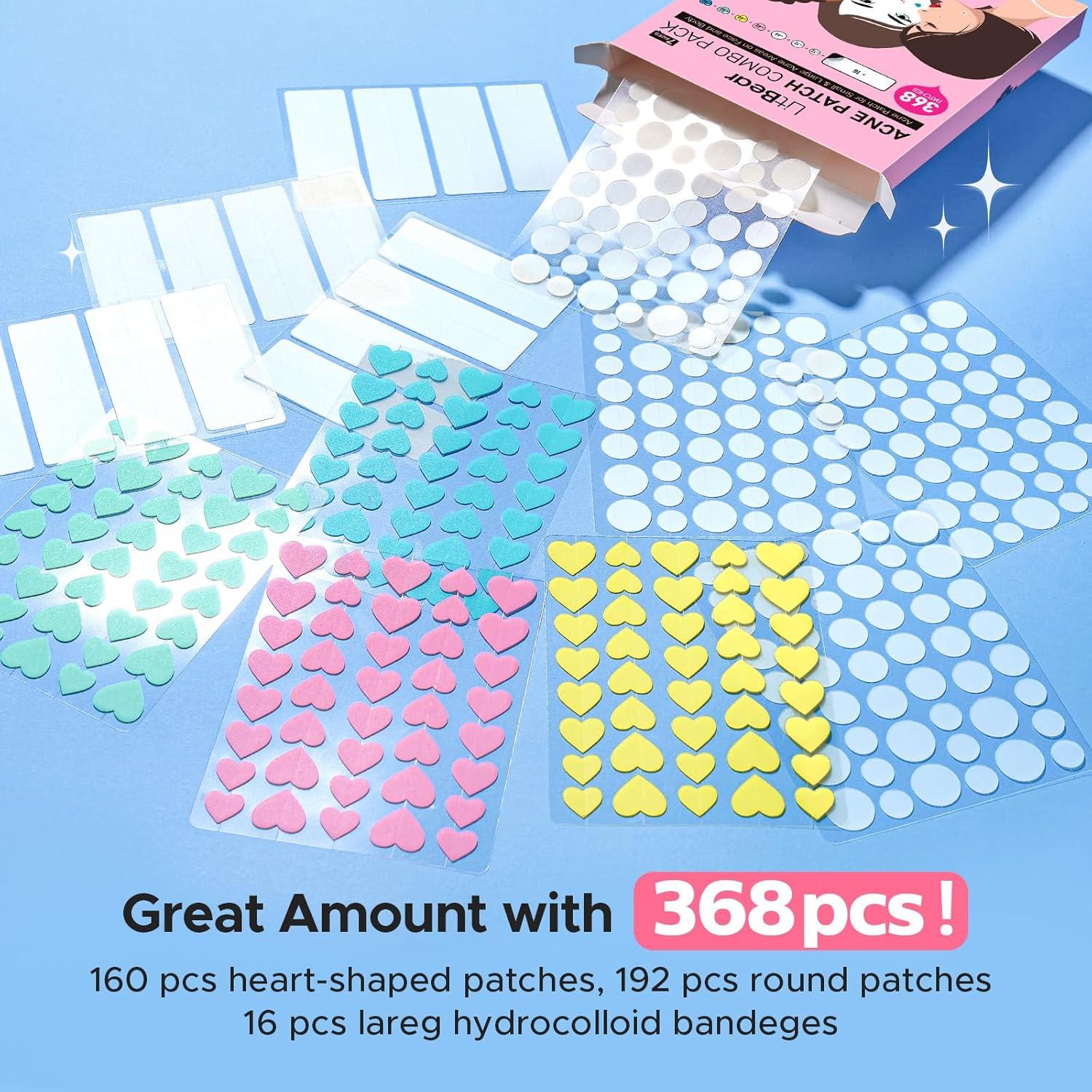 Parches Hidrocoloides para Acné LitBear 3 en 1 - 192 Piezas