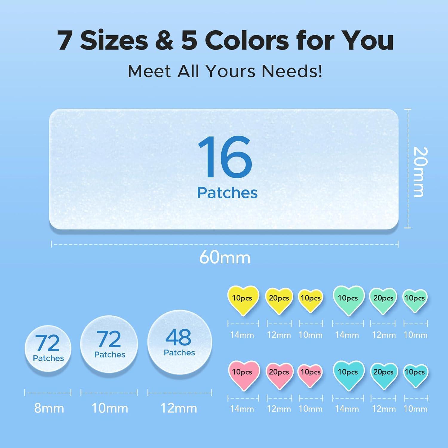 Parches Hidrocoloides para Acné LitBear 3 en 1 - 192 Piezas