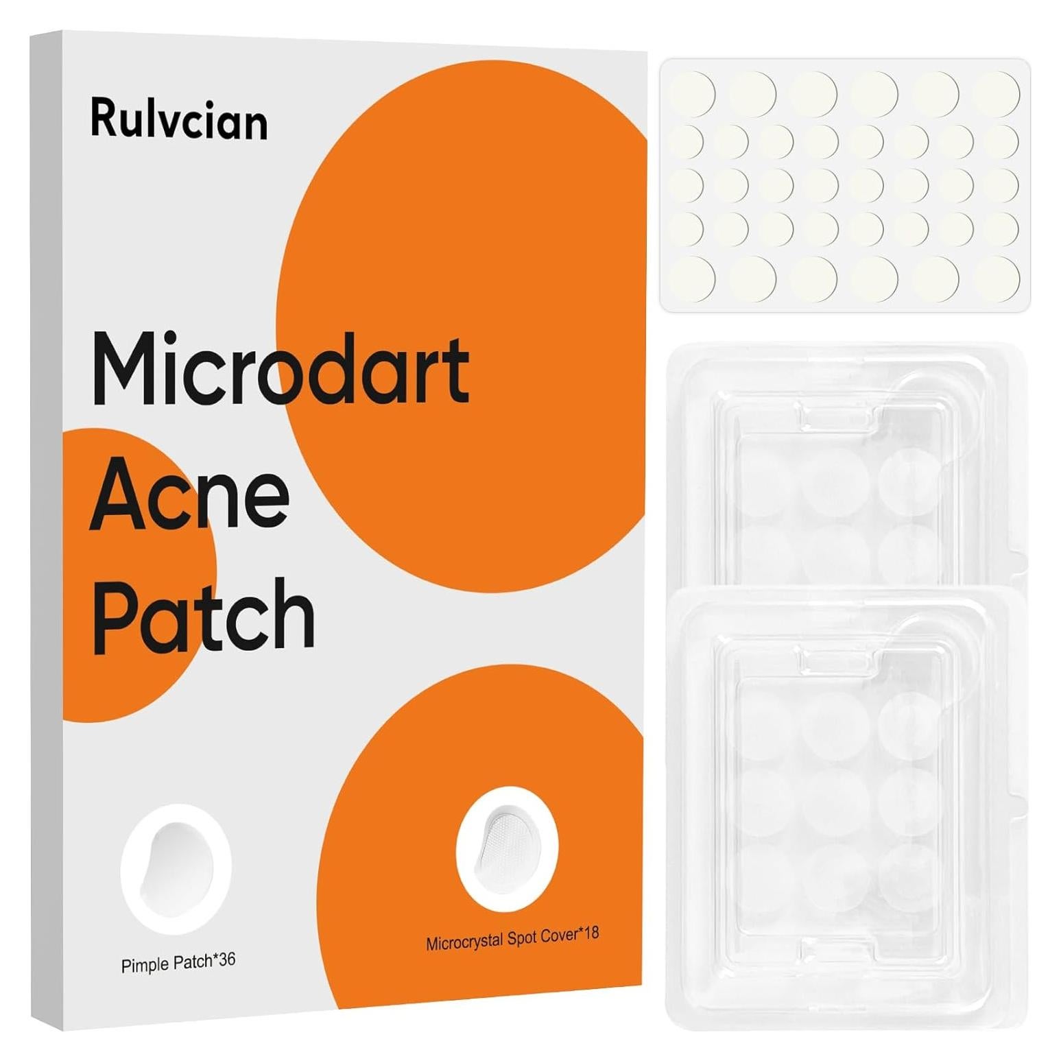 Parche de Acné Microdart Rulvcian 54 Unidades - Acción Rápida