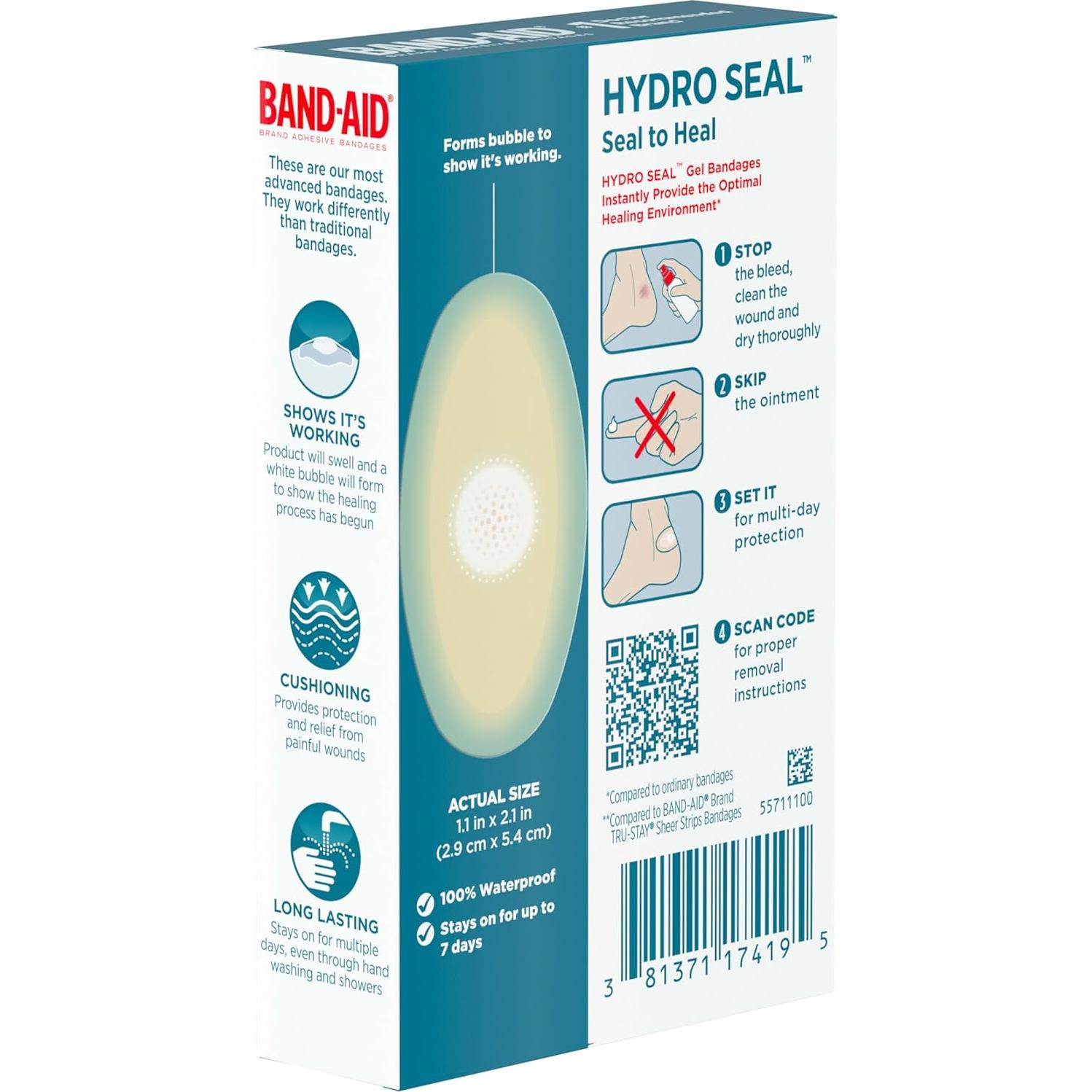 Curitas Band-Aid Hydro Seal para Ampollas - 6 Unidades