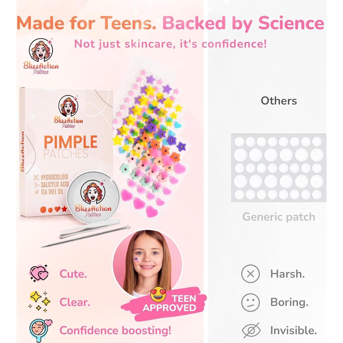 Parches para Espinillas BlizzAction 237 Pcs Hidrocoloides