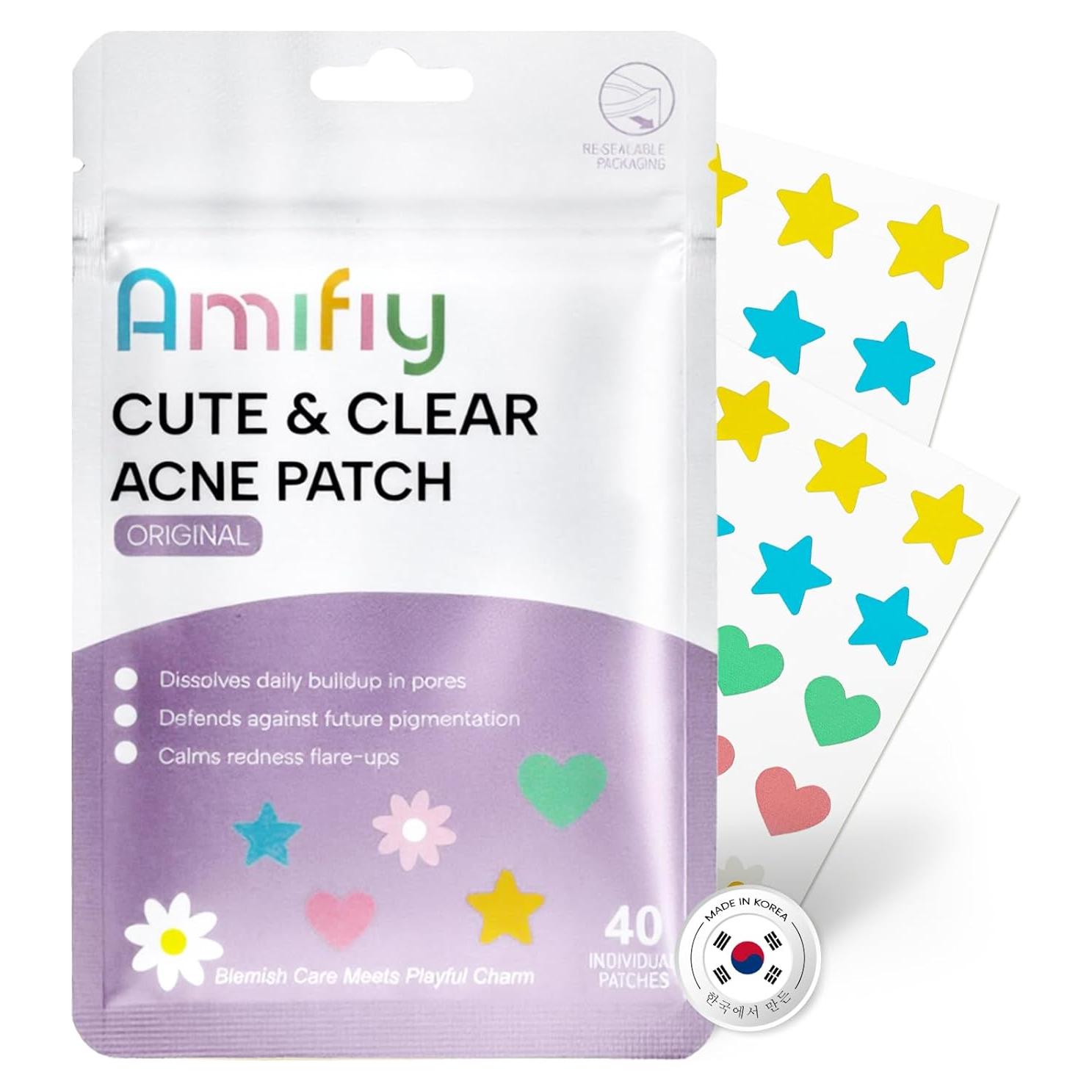 Parches para Granitos Amifiy - Hidrocoloide Vegano 40 Unidades