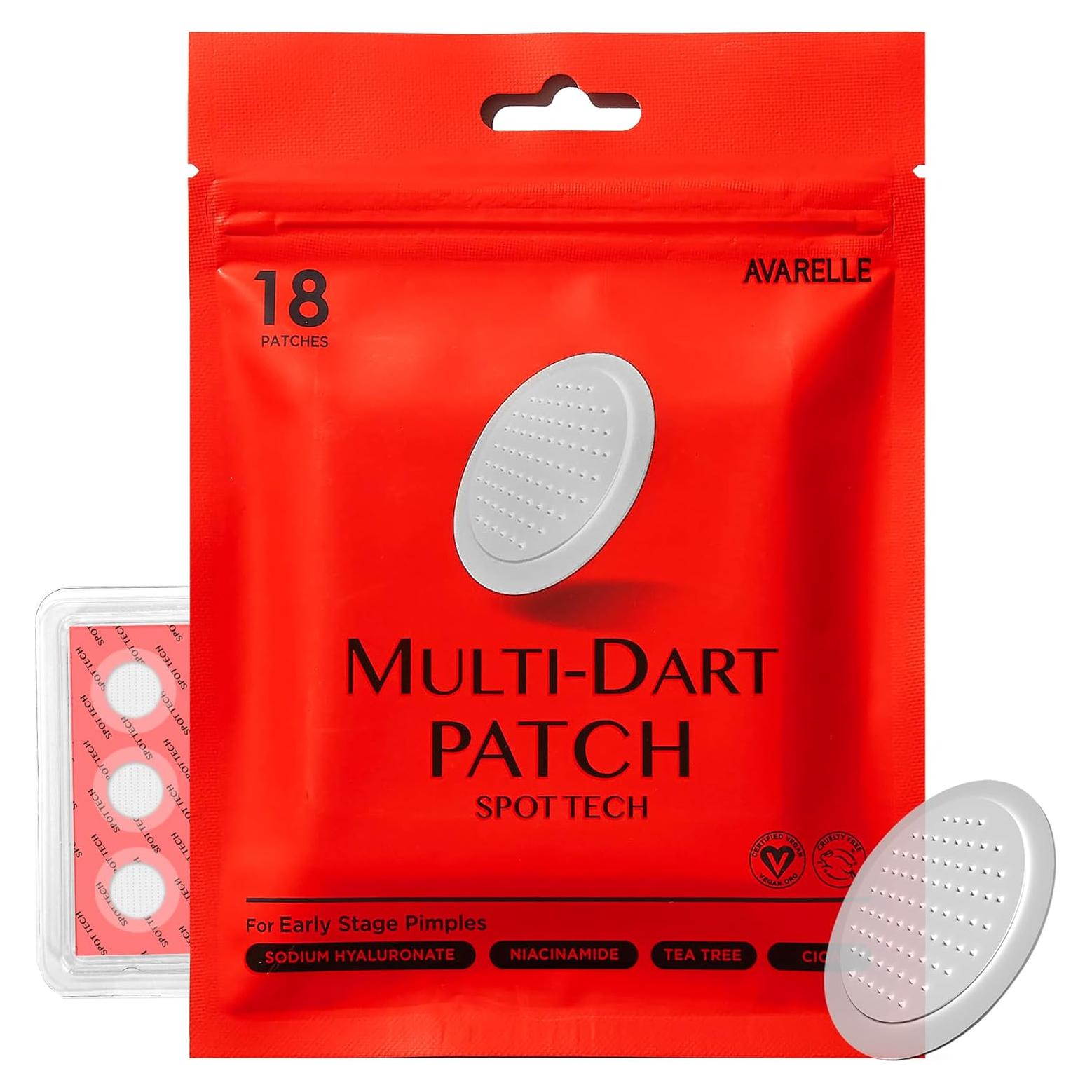 Parches Microneedle Avarelle Spot Tech para Acné 18 CT