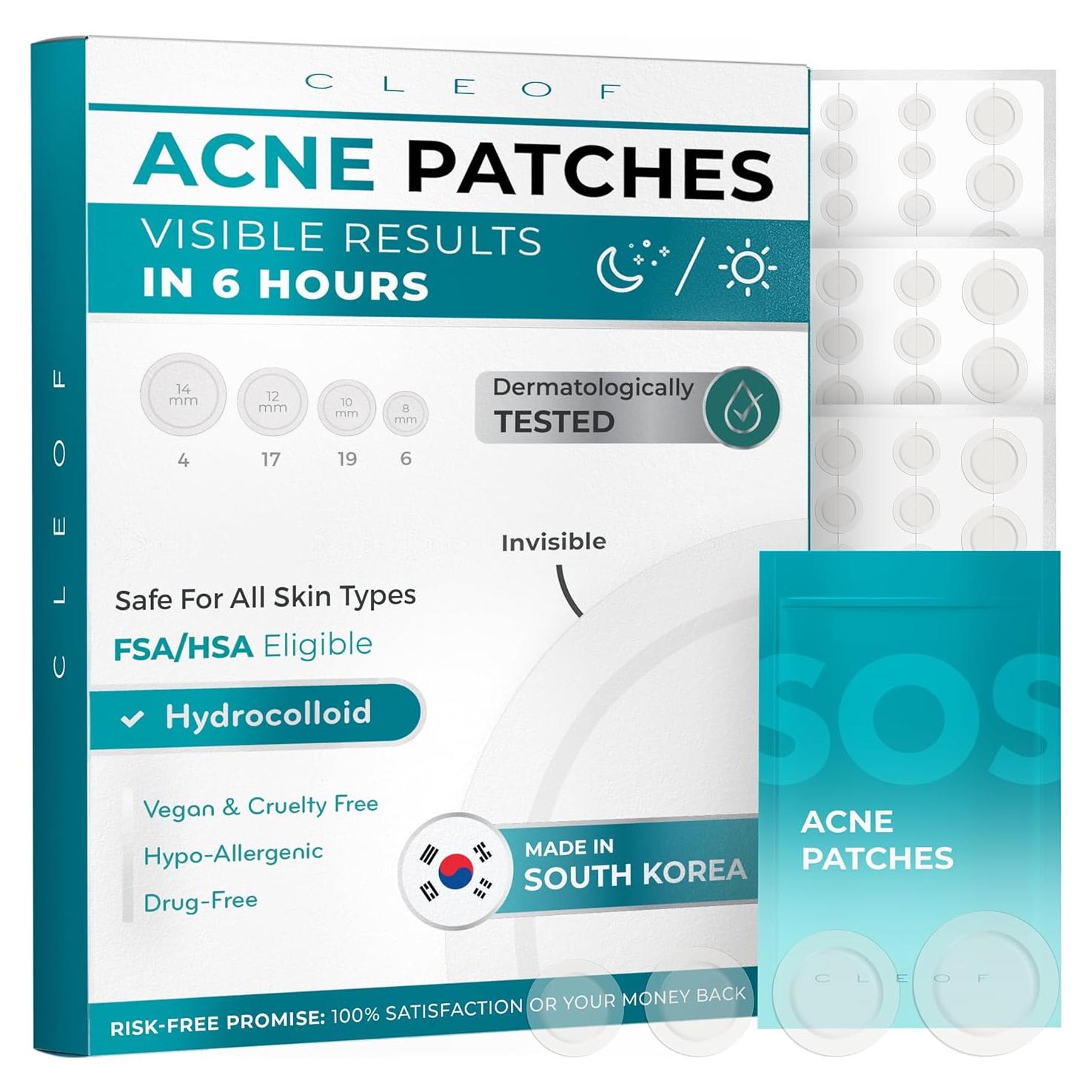 Parche Hidrocoloide para Acné CLEOF - 46 Unidades Vegano