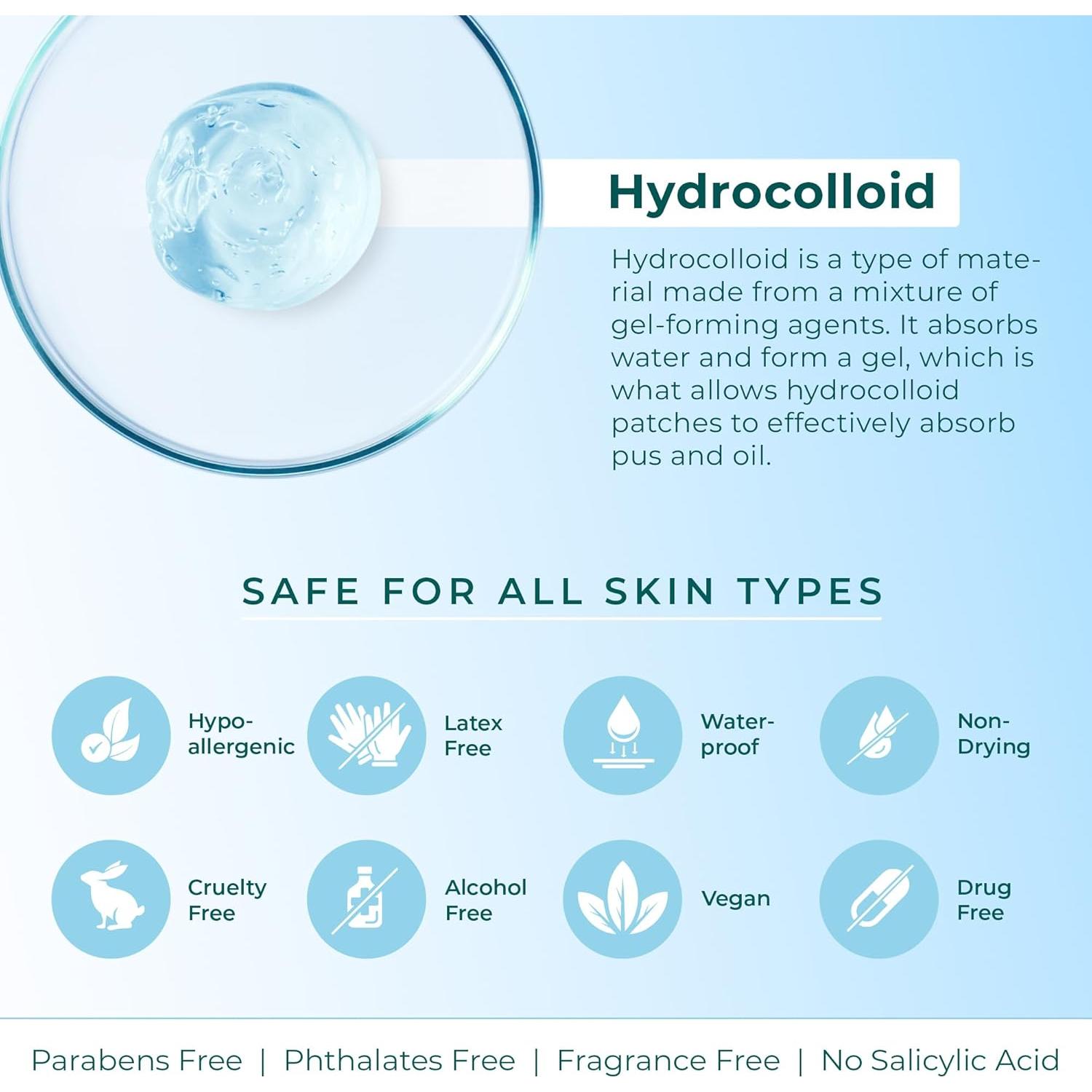 Parche Hidrocoloide para Acné CLEOF - 46 Unidades Vegano