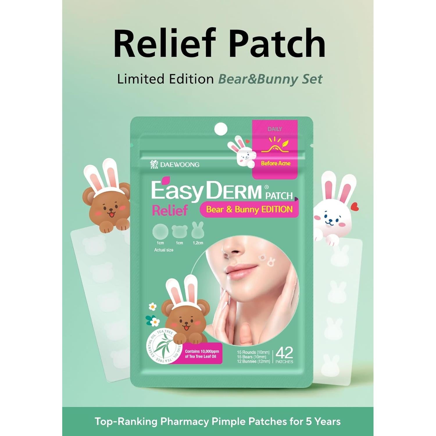 Easyderm Parches para Granitos 126 unidades Aceite de Árbol de Té