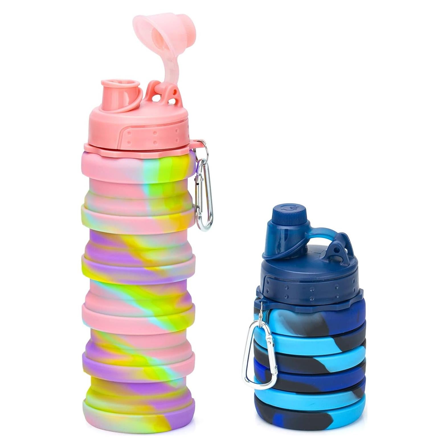 Botellas de Agua Plegables Ingcebo 473ml 2 Unidades Silicona