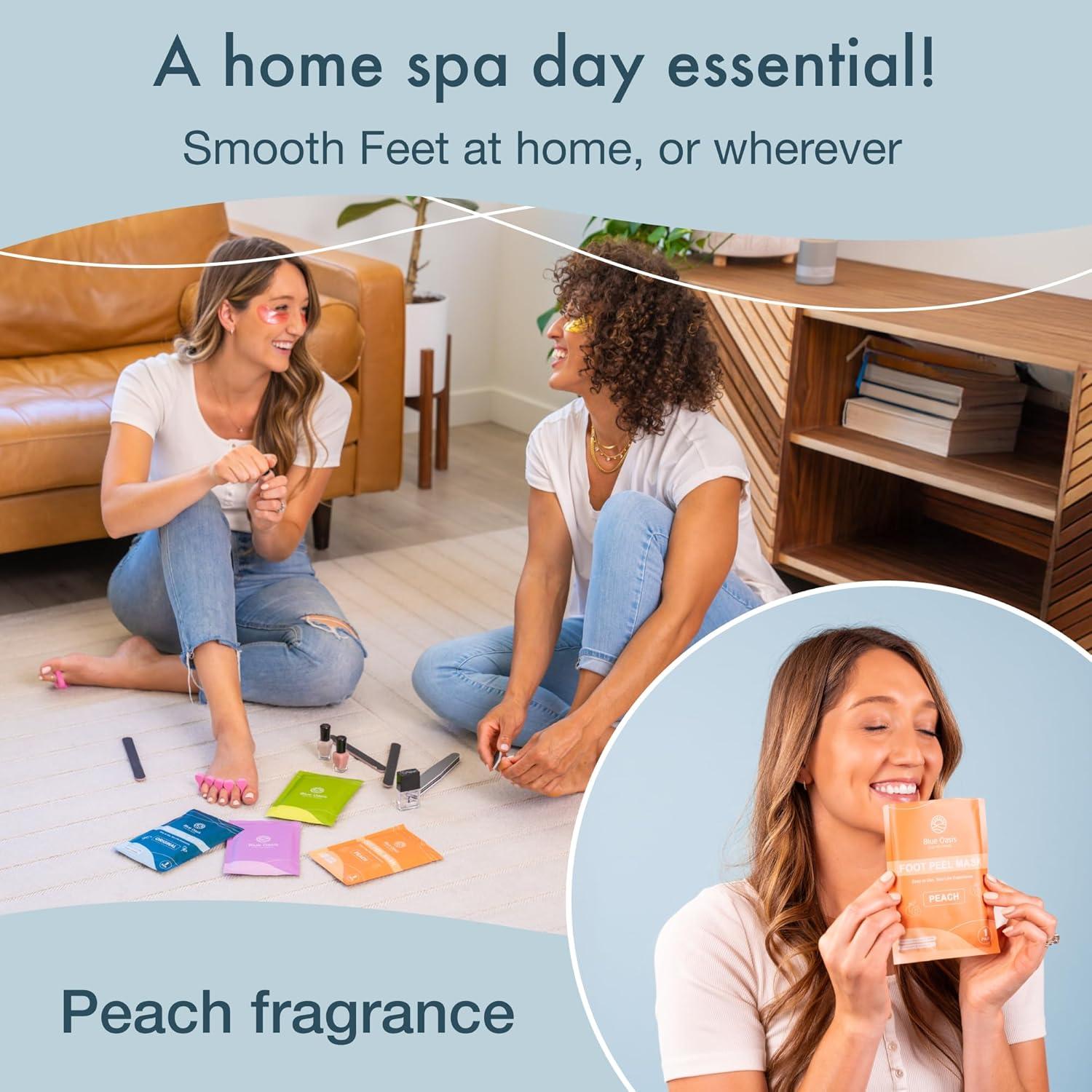 Mascarilla Exfoliante para Pies Blue Oasis - Durazno 4 Pack