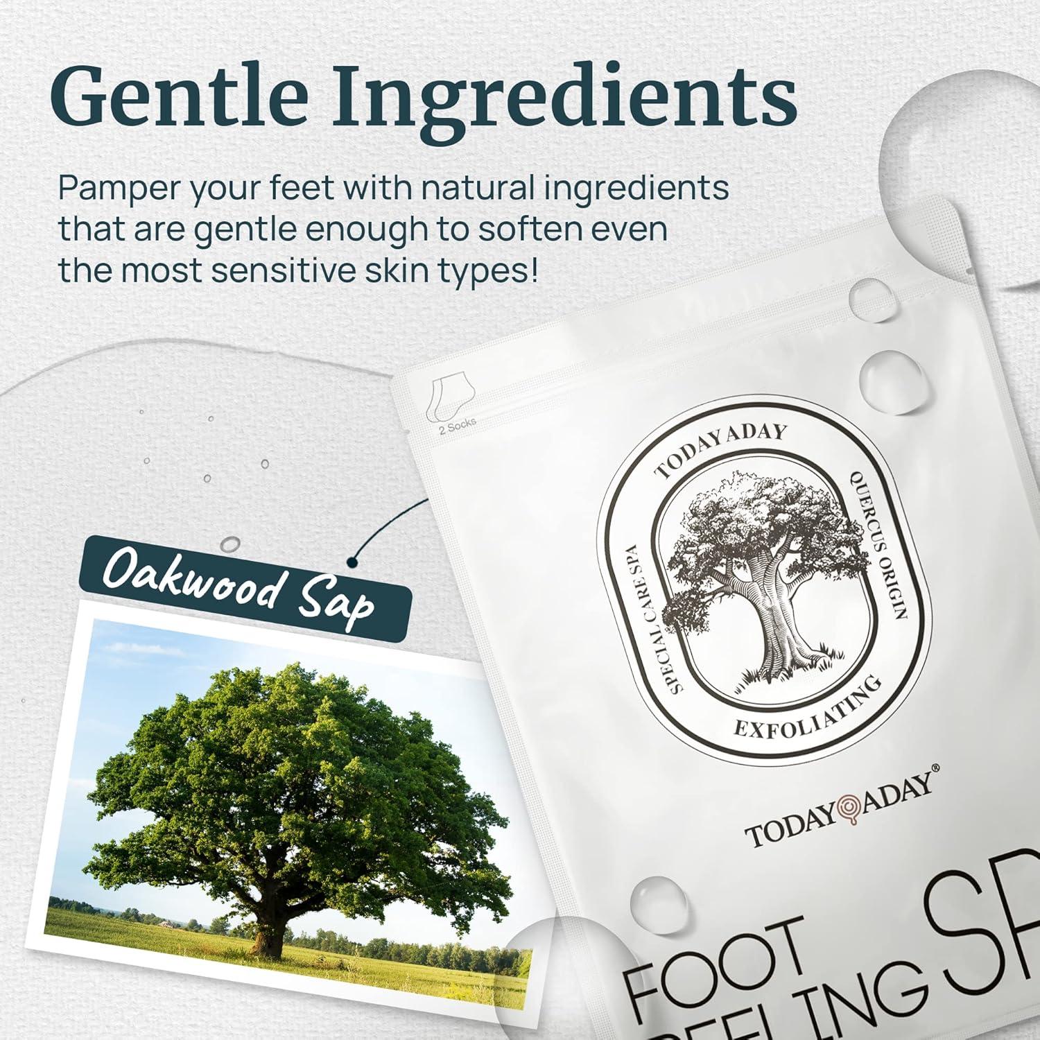 Mascarilla Exfoliante para Pies TODAYADAY - 3 Pares Hidratantes