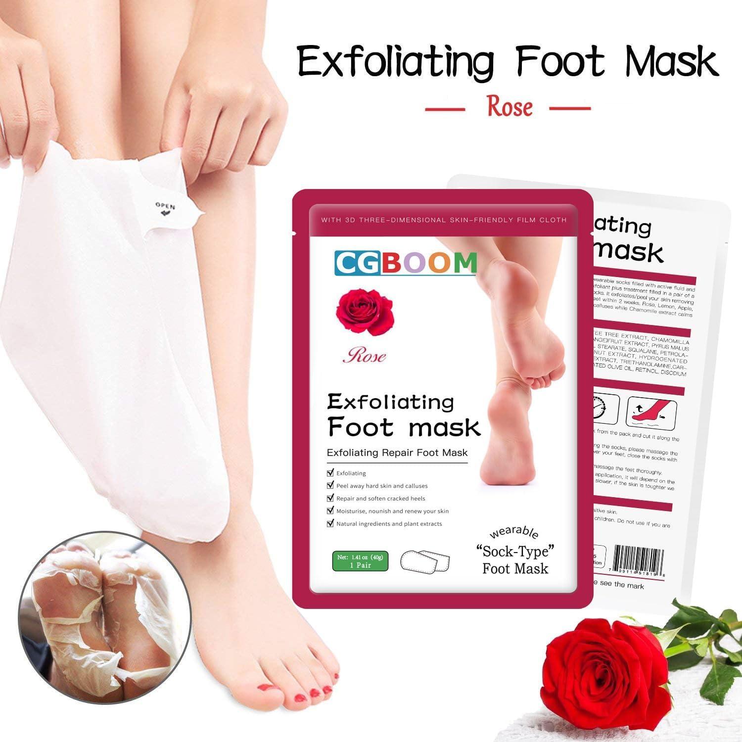 Mascarillas Exfoliantes para Pies CGBOOM - Paquete de 5 Unidades