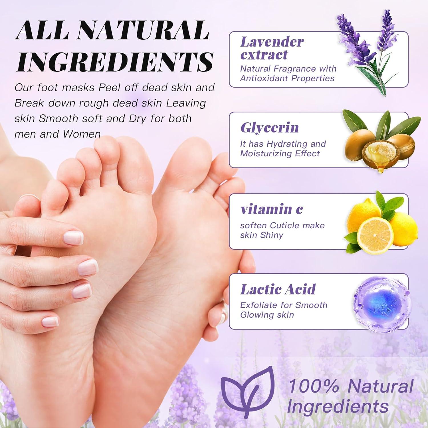 Mascarilla Exfoliante para Pies TOEDO - 5 Pares Hidratantes