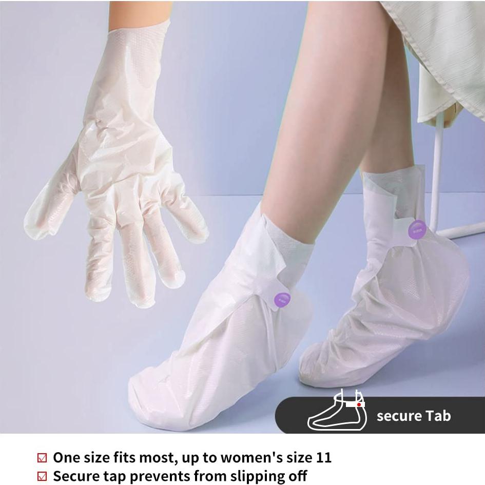 Set de 6 Mascarillas Exfoliantes para Pies y Manos YLady