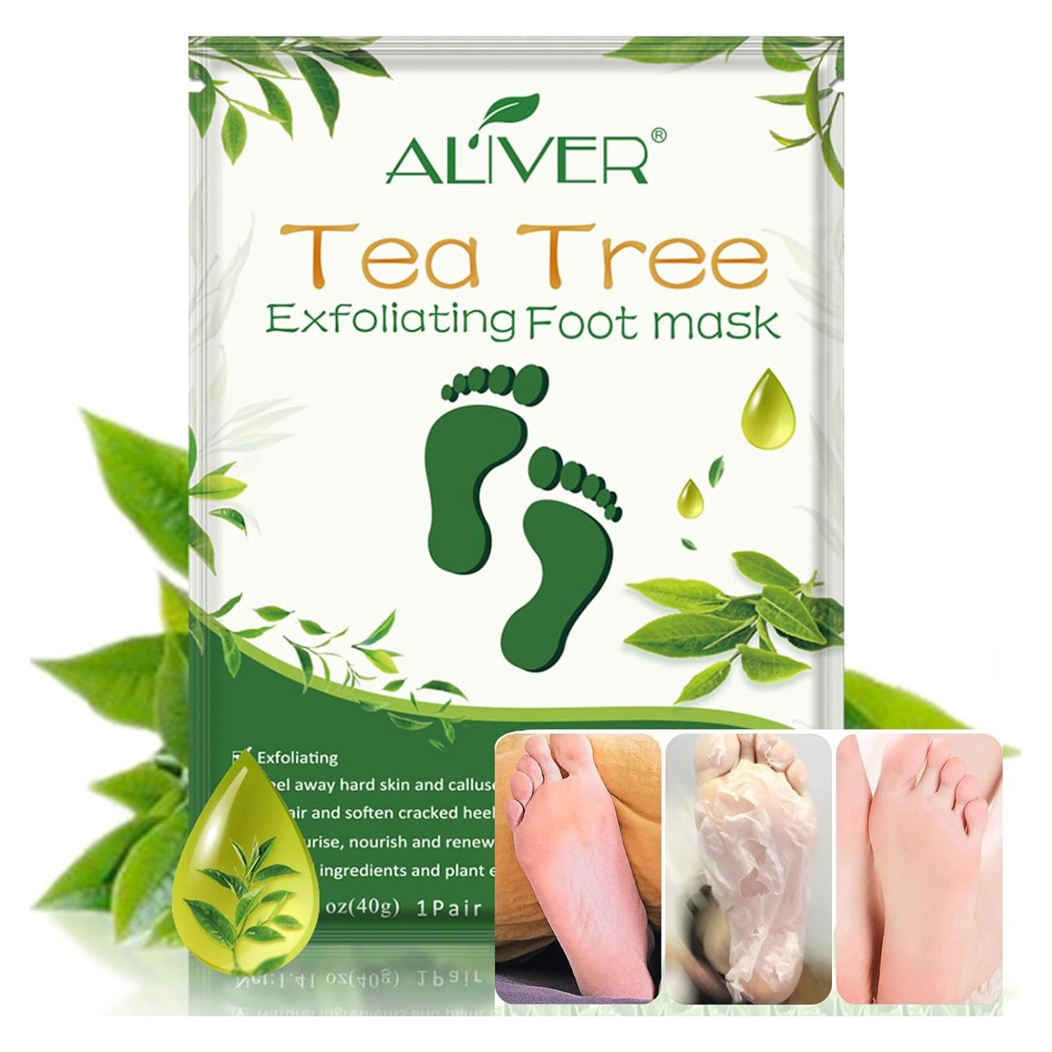 Mascarilla Exfoliante para Pies Newh3c - 5 Paquetes, Talones Suaves