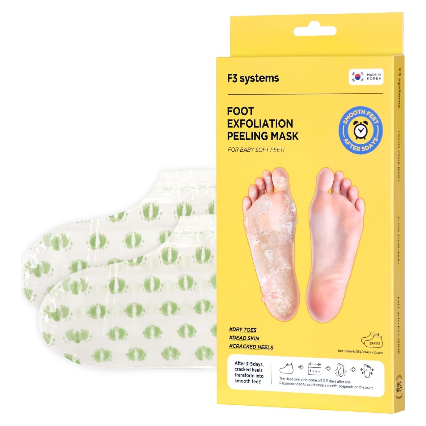 Máscara Exfoliante para Pies F3 Systems - Peeling AHA/BHA 159g