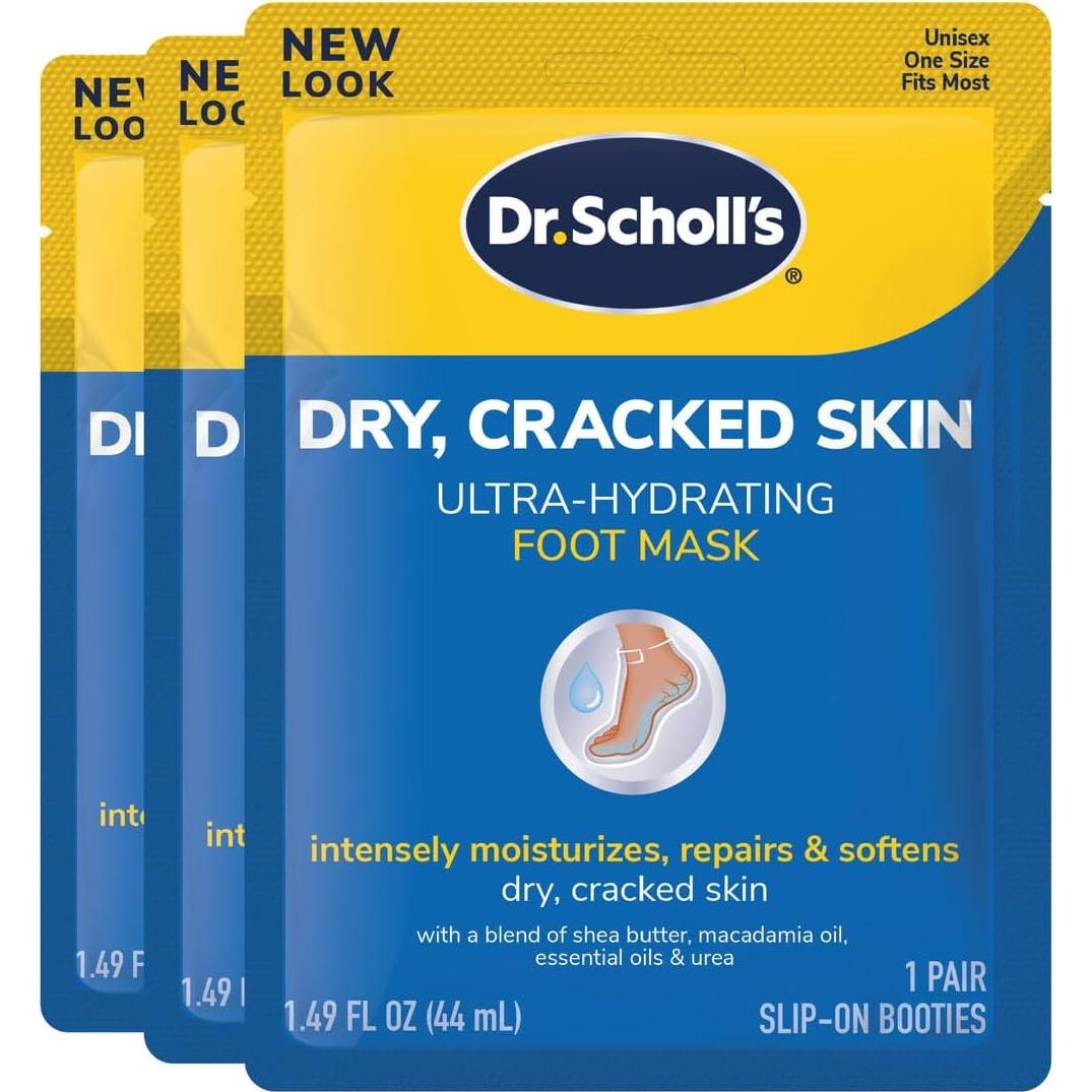Paquete de 3 Mascarillas Hidratantes Dr. Scholl's + Spray Exfoliante Freeman 118ml