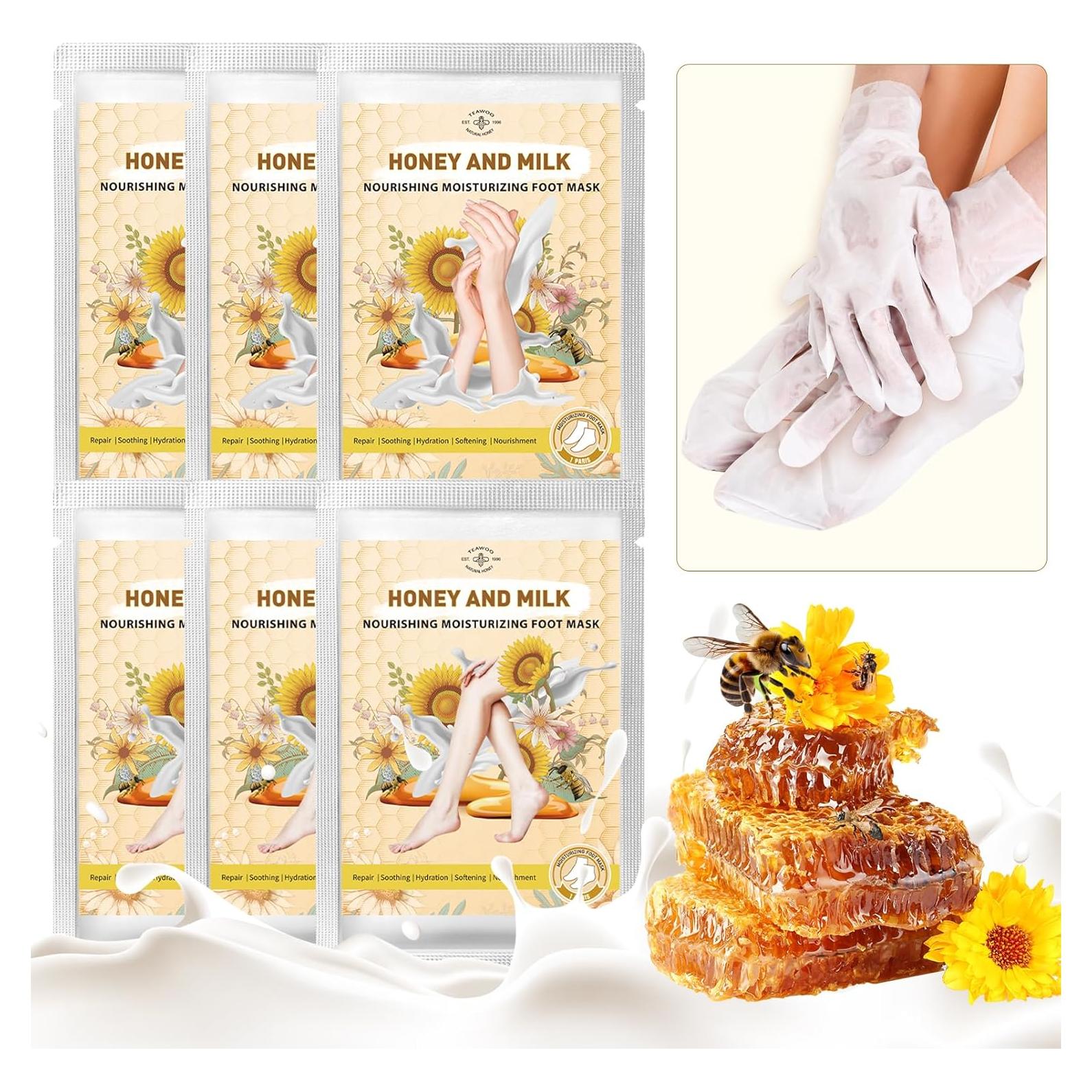 Set de 6 Mascarillas Hidratantes TEAWOO para Manos y Pies