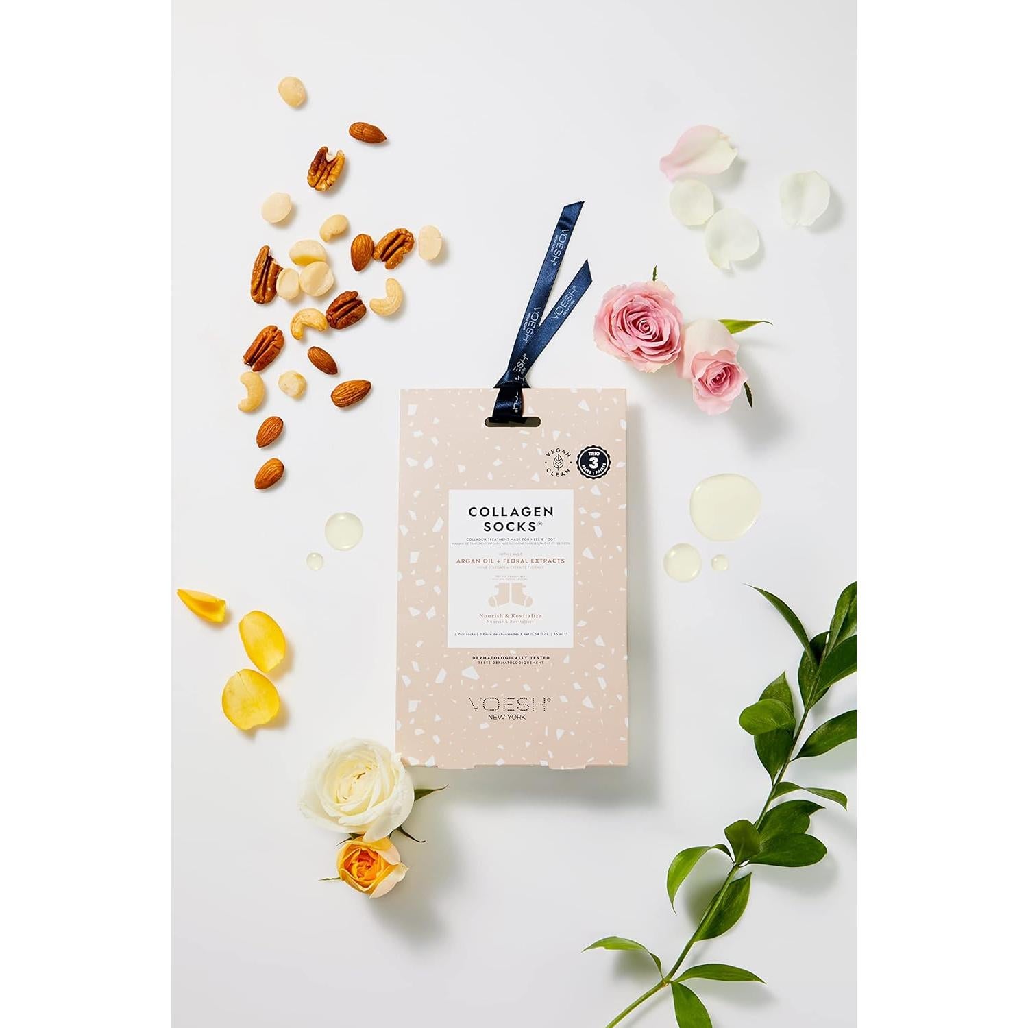 Calcetines Hidratantes VOESH con Colágeno Vegano - 3 Unidades