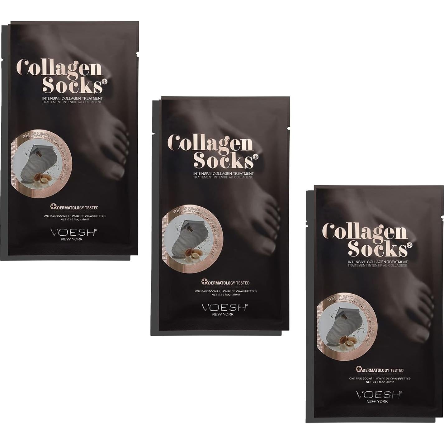 Calcetines Hidratantes VOESH con Colágeno Vegano - 3 Unidades