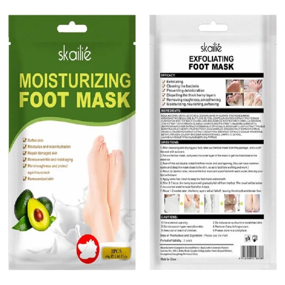 Mascarilla Hidratante para Pies Skailie - 1 Par, Hidratación Intensiva