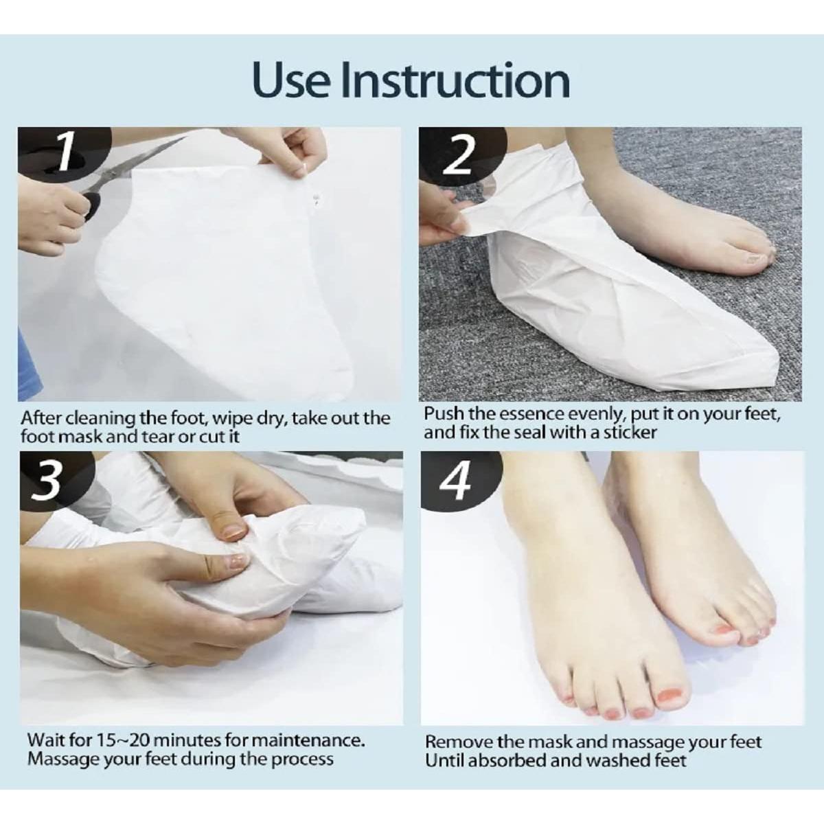 Mascarilla Hidratante para Pies Skailie - 1 Par, Hidratación Intensiva