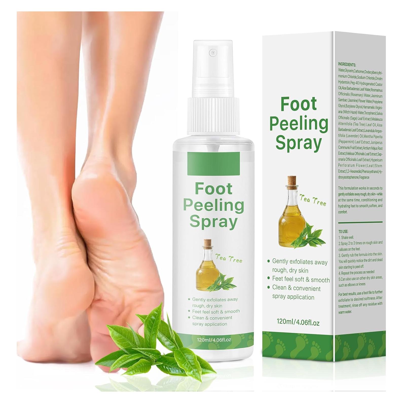 Spray Exfoliante Vegano para Pies BIYING 120ml Hidratante