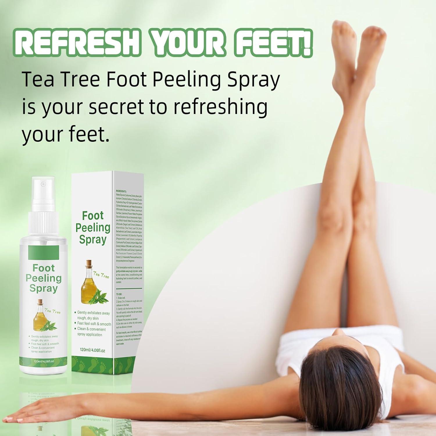 Spray Exfoliante Vegano para Pies BIYING 120ml Hidratante