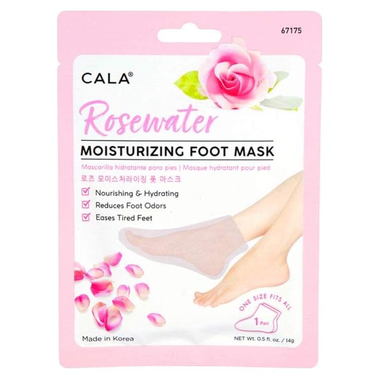 Mascarillas Hidratantes para Pies Cala - Agua de Rosa, 3 Unidades