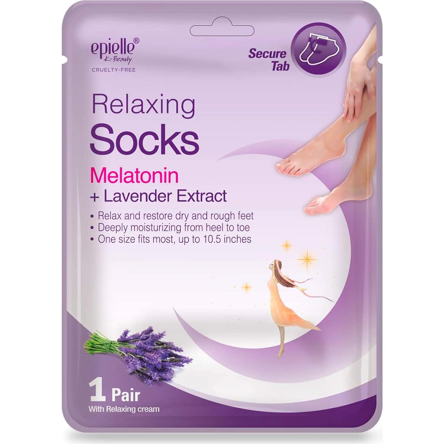 Mascarillas Relajantes para Pies Epielle 6 Pares Hidratantes