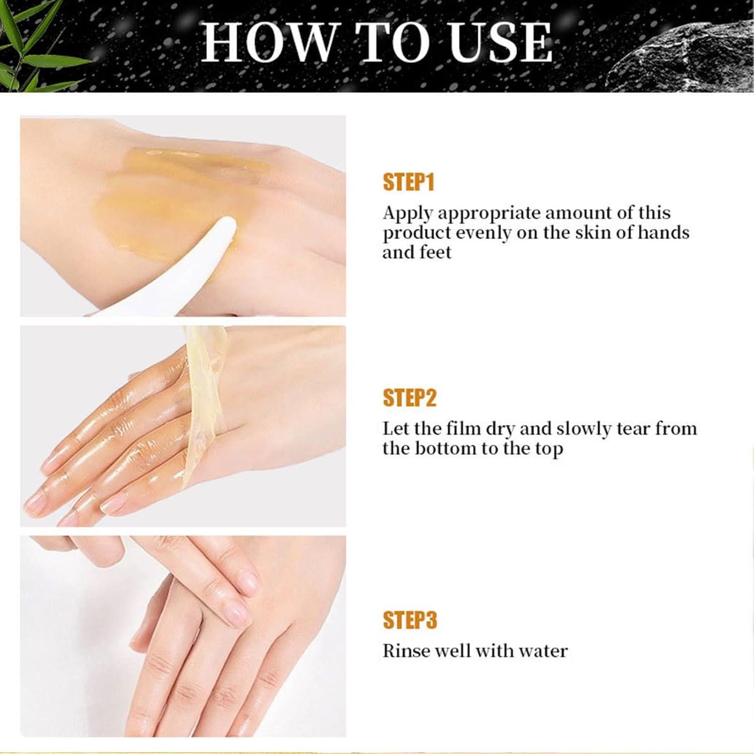 Máscara Exfoliante para Manos y Pies WHHWM con Cera de Cúrcuma