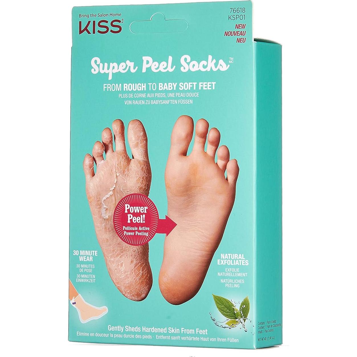Calcetines Exfoliantes Super Peel KISS - Hidratación Profunda