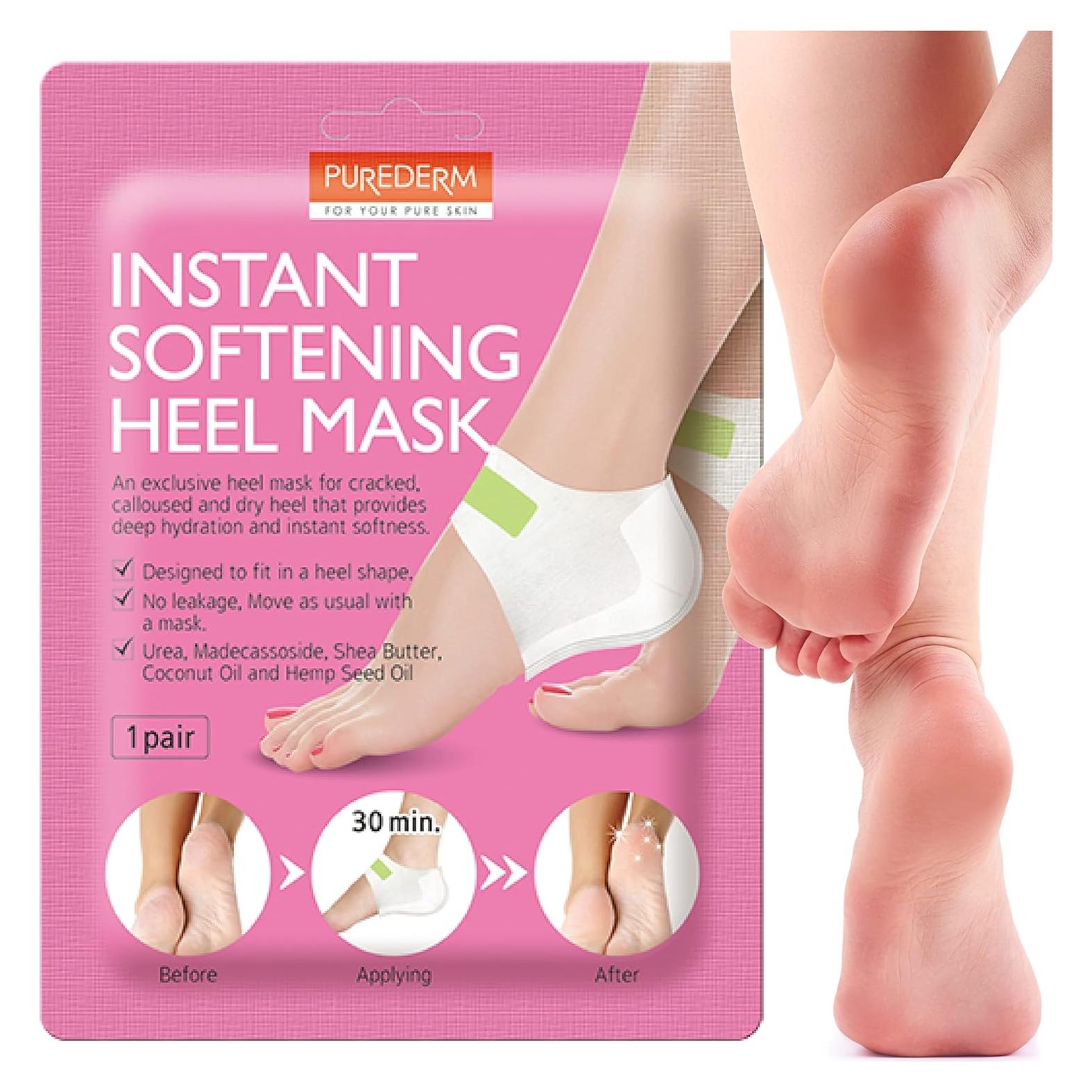 Mascarilla para Talones Purederm - Hidratación y Suavidad Instantánea