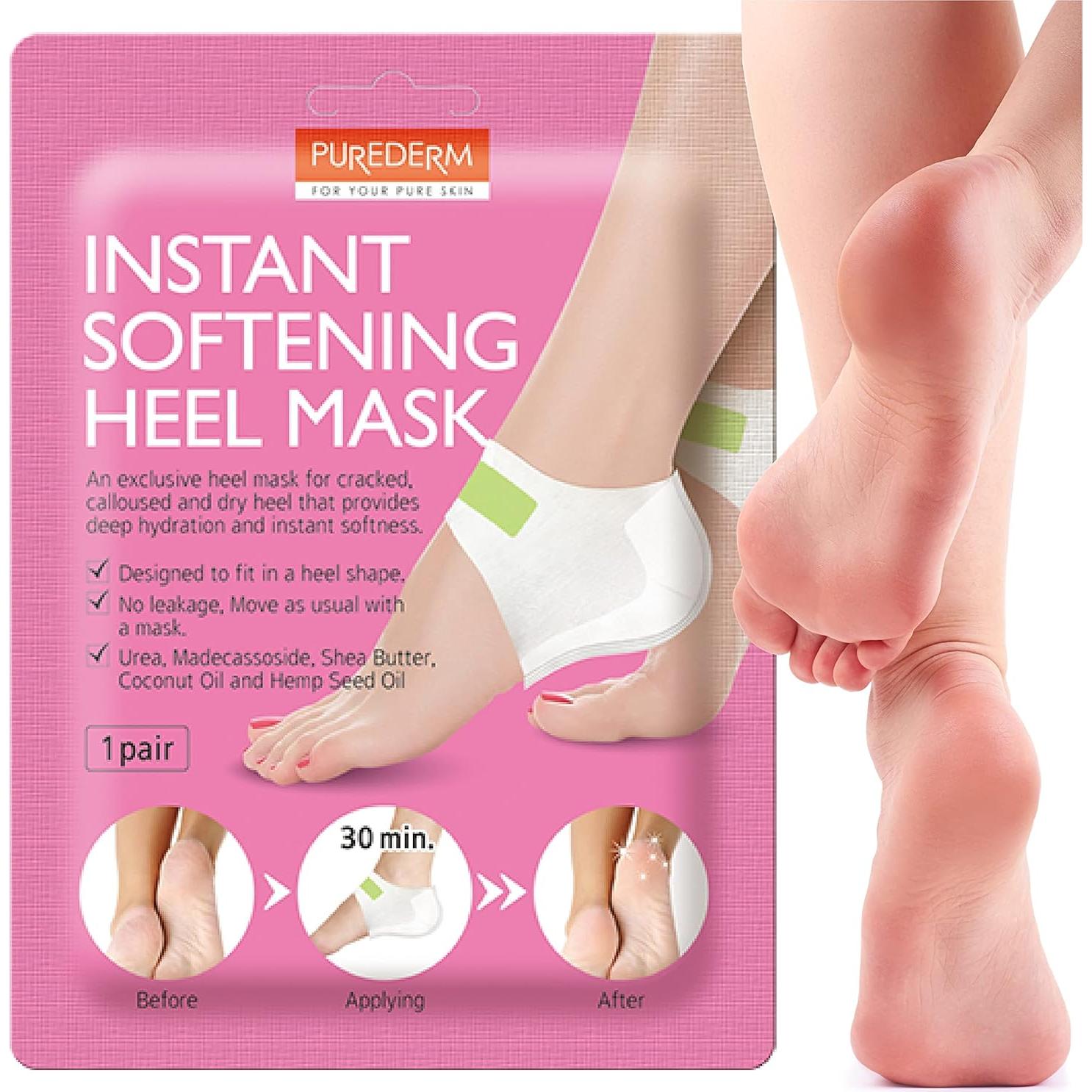 Mascarilla para Talones Purederm - Hidratación y Suavidad Instantánea