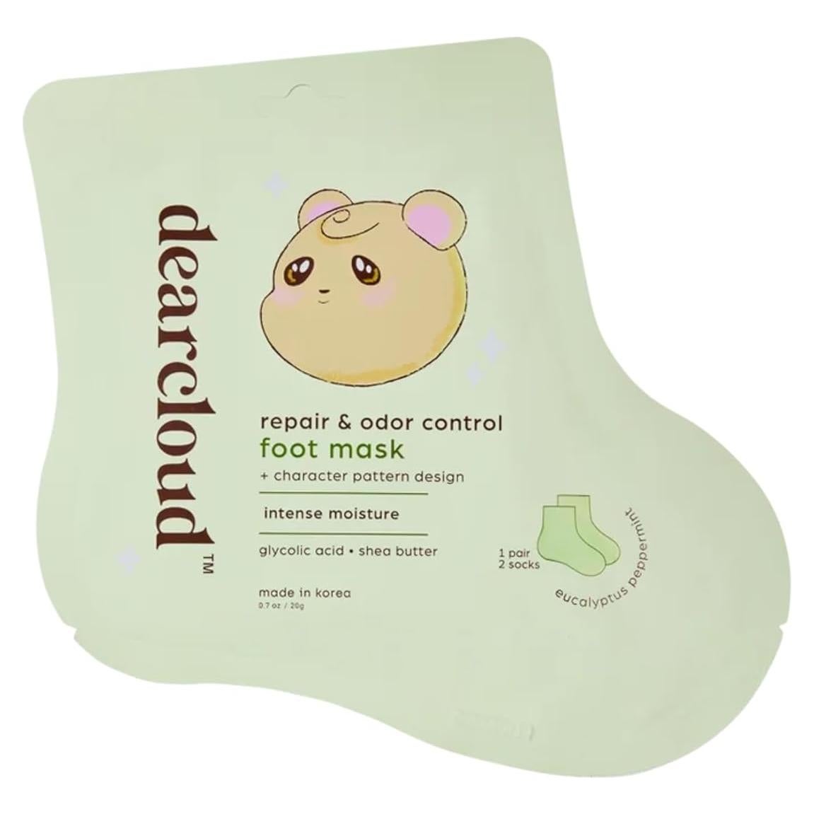 Mascarilla para Pies Hidratante Eucalipto y Menta - 1 Par