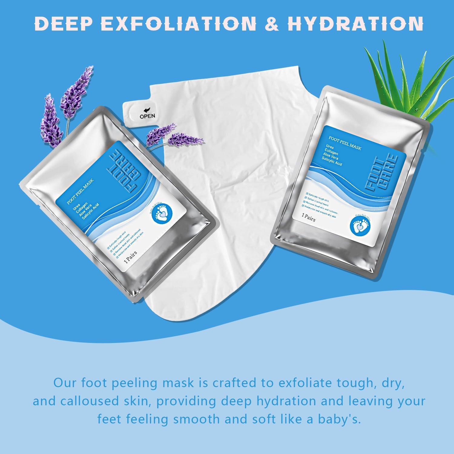 Mascarilla Exfoliante para Pies YOUNGYOUNGLOVE 3 Paquetes 40% Urea