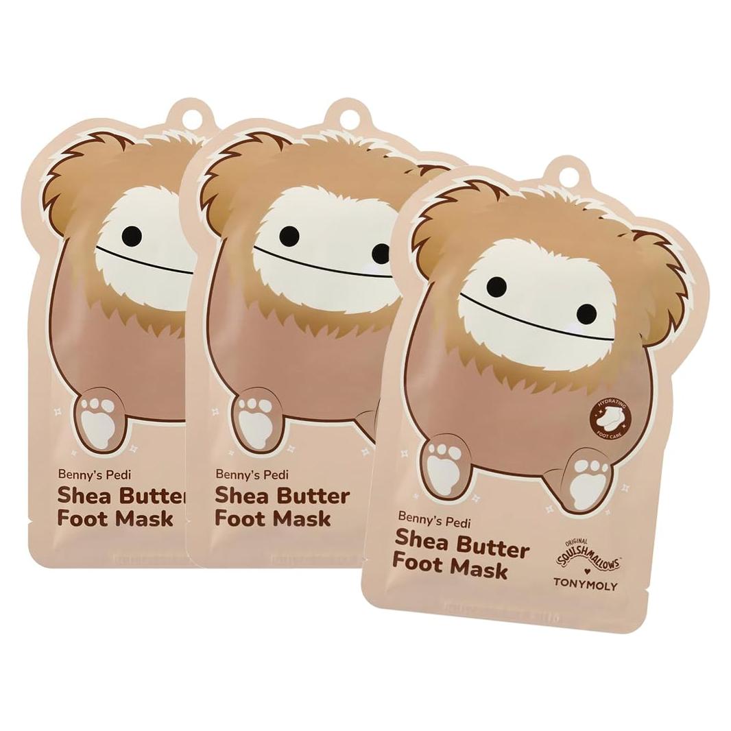 Mascarilla para Pies TONYMOLY x Squishmallows Benny - Set de 3