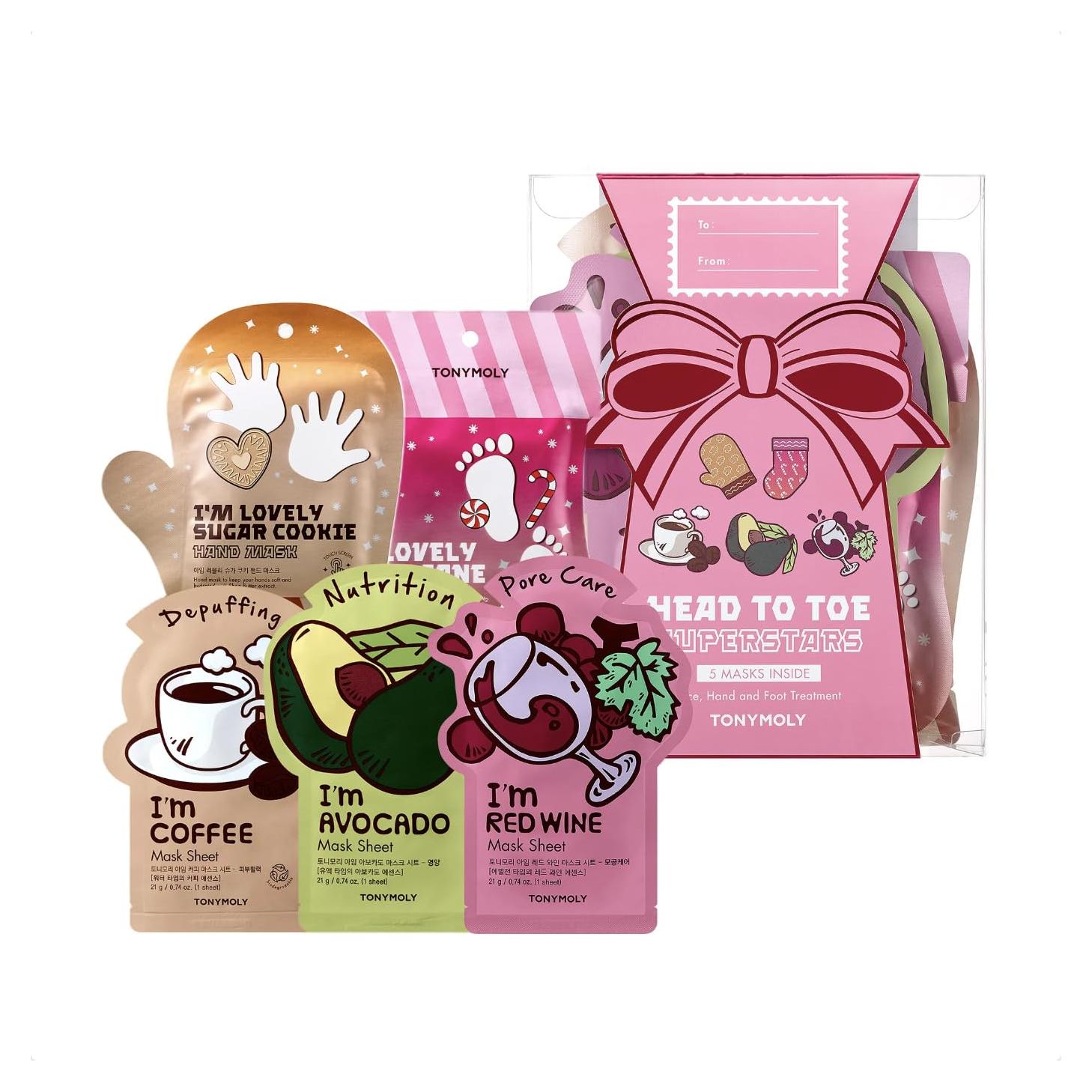 Conjunto de Mascarillas TONYMOLY Head to Toe 5 Unidades