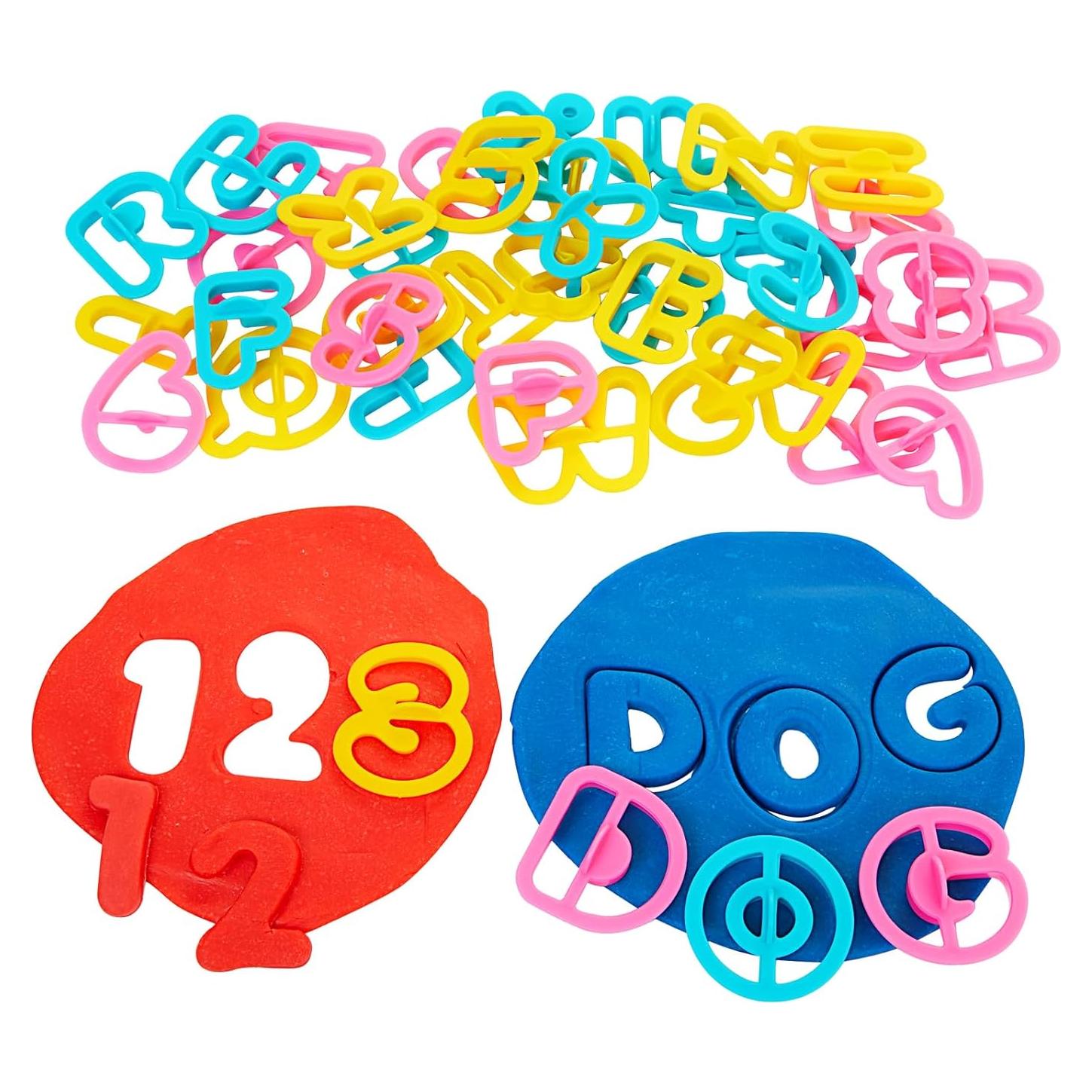 Juego de Cortadores de Letras y Números Colorations - 41 Pzs