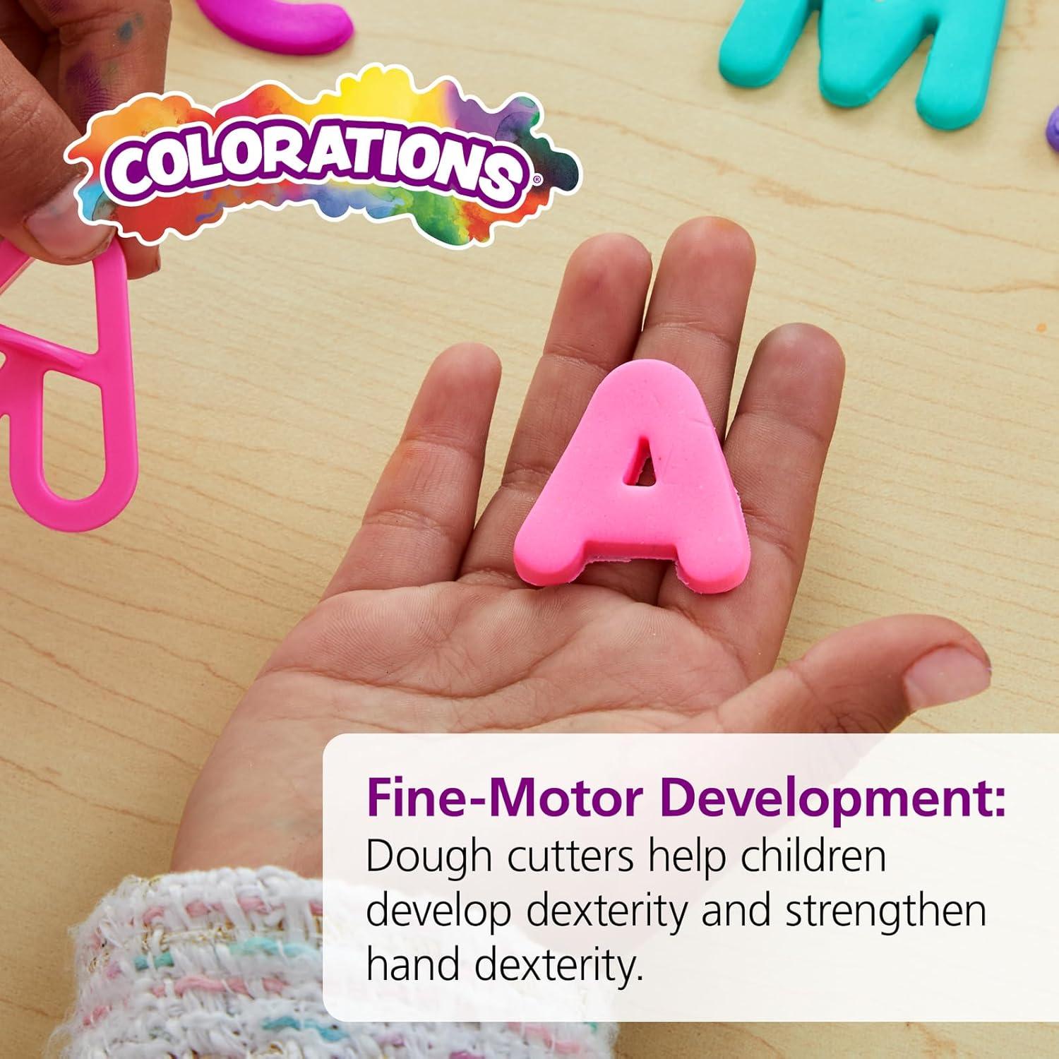 Juego de Cortadores de Letras y Números Colorations - 41 Pzs