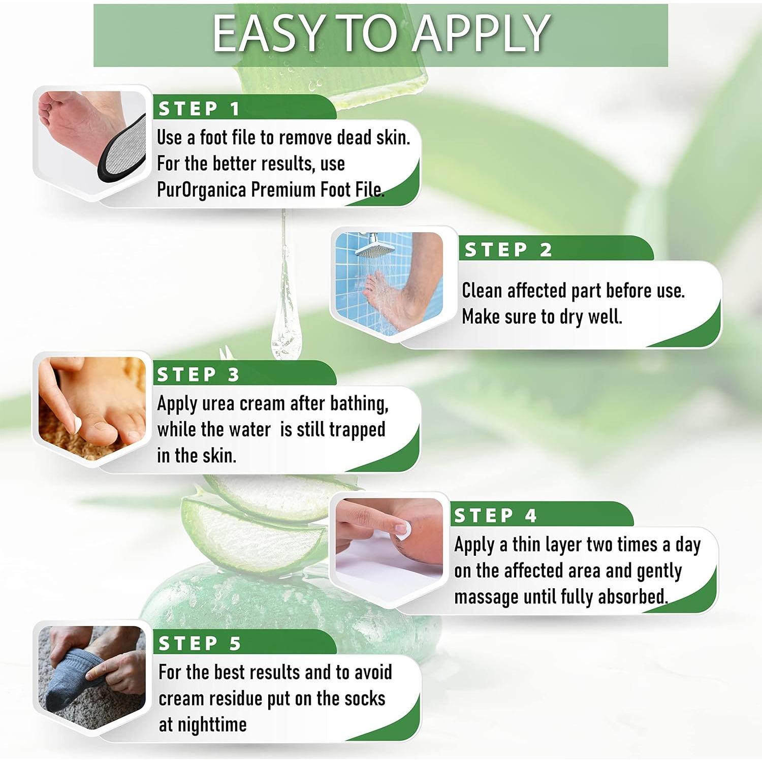 Crema para Pies 40% Urea PurSources - Hidratante y Removedor de Callos