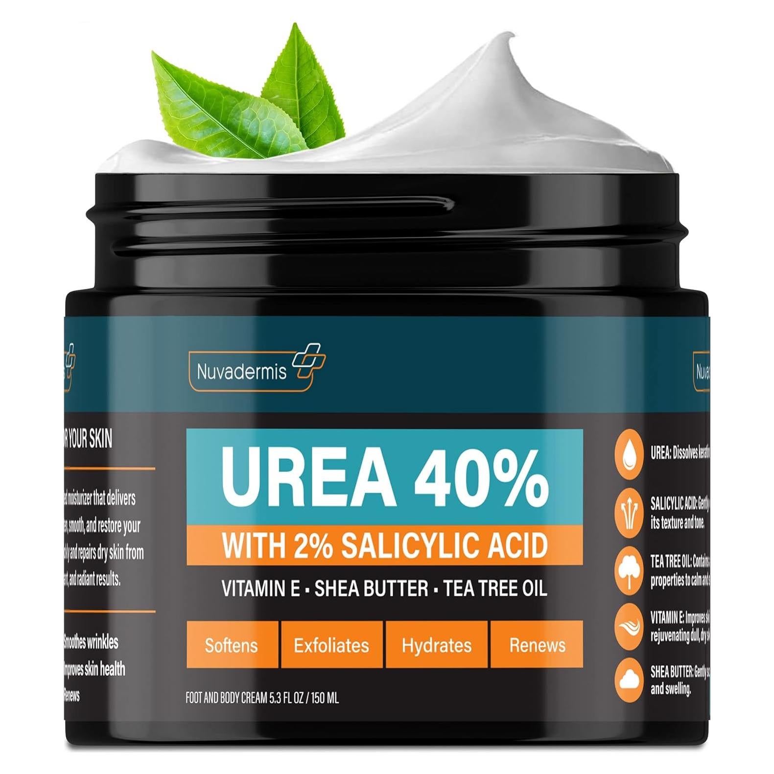 Crema de Urea Nuvadermis 40% para Pies Secos y Agrietados 156.9ml